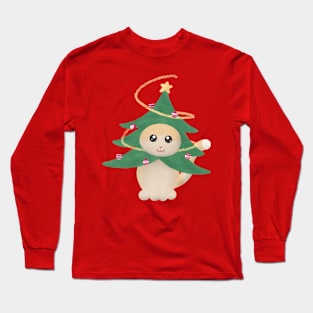 Christmas tree cat Long Sleeve T-Shirt